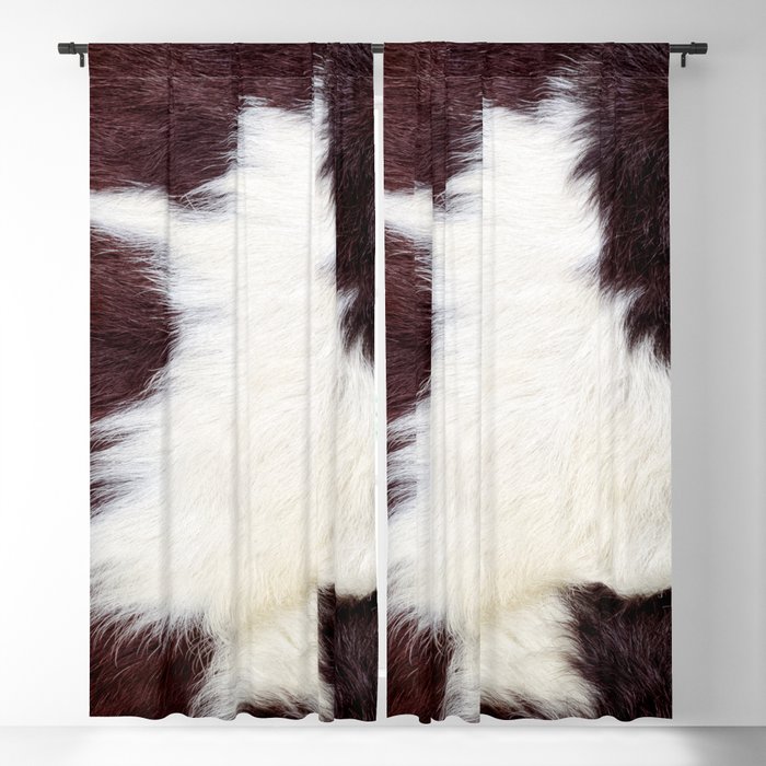 Cowhide Fur Blackout Curtain