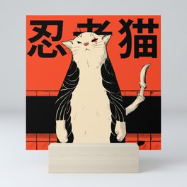 Neko ninja 2 Mini Art Print