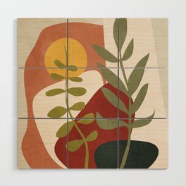 Two Abstract Branches Wood Wall Art
