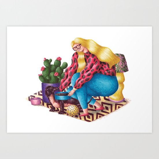 Dachshund Art Print