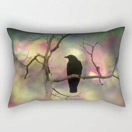 Crow Dreams In Colors Rectangular Pillow