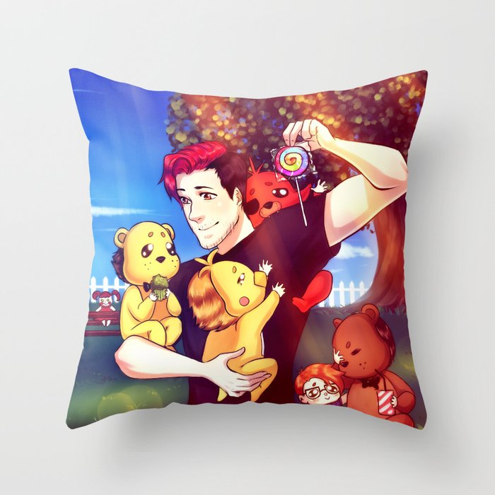 The Treasure that I hold - Markiplier, Jacksepticeye and FNAF Throw Pillow