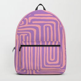 Abstract Stripe in wild violet swirl  Backpack