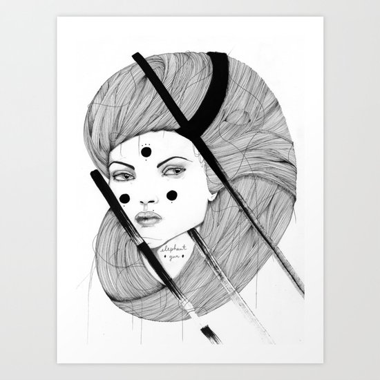 Elephant Gun Art Print