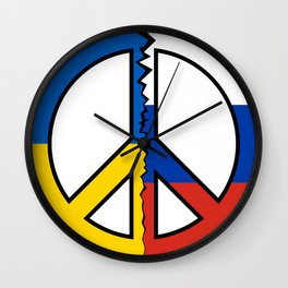 Stop the war in Ukraine Wall Clock