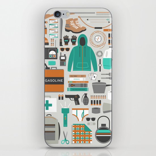 Zombie Survival Kit iPhone Skin