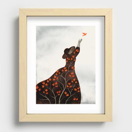 time to fly Recessed Framed Print