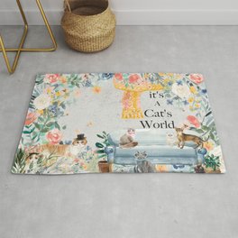 It's A Cats World Rug
