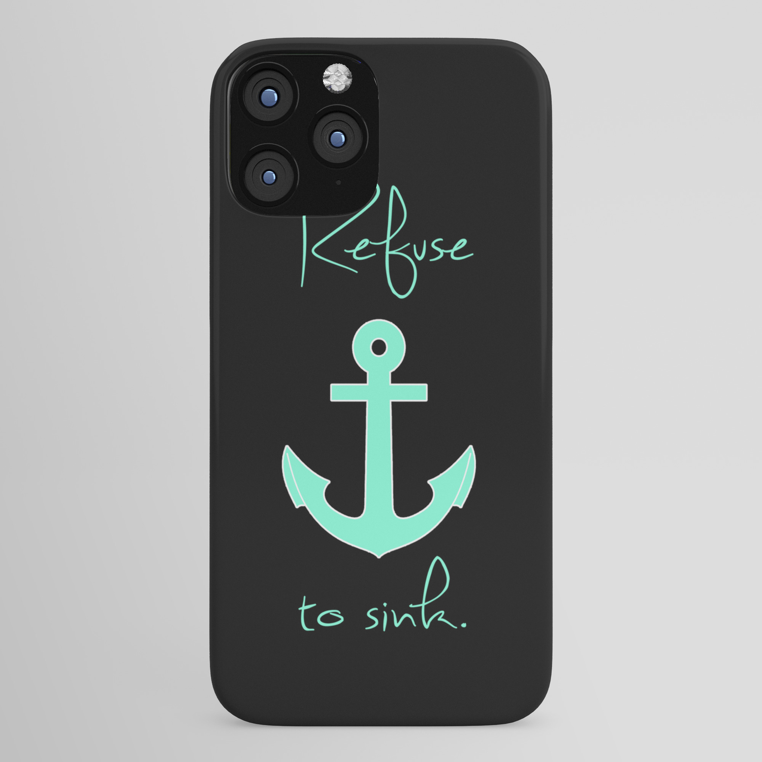 Refuse To Sink Tiffany Anchor Iphone Case By Rexlambo Society6