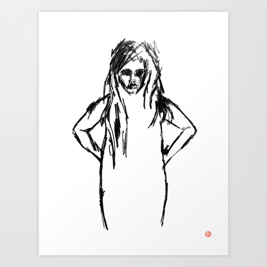 Girls That Lie No.1 Art Print