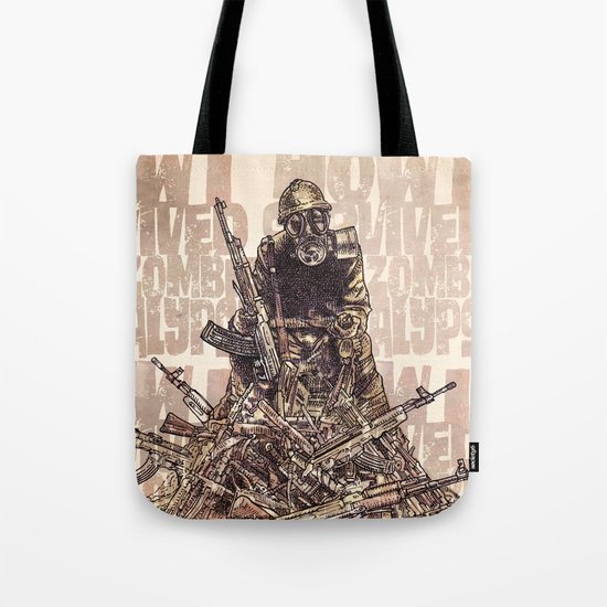 How I Survived The Zombie Apocalypse Tote Bag