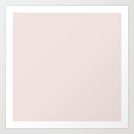 First Light Pink #F0E3DF Art Print