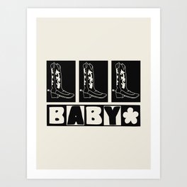 Baby Boots Art Print