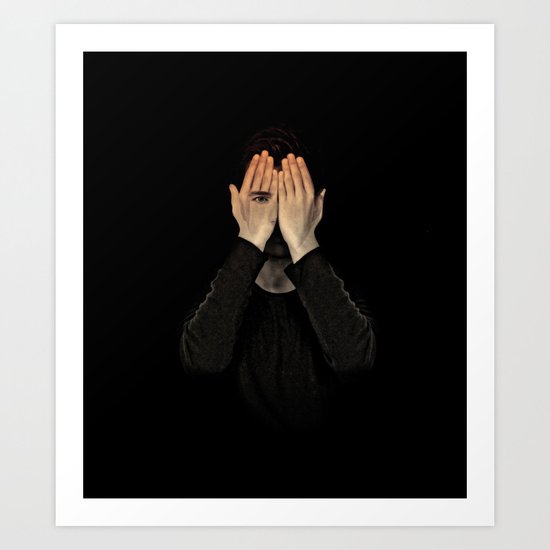 Eyes did not see, mind did not look Art Print