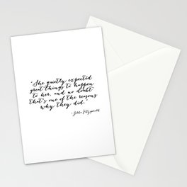 She quietly expected great things Stationery Card