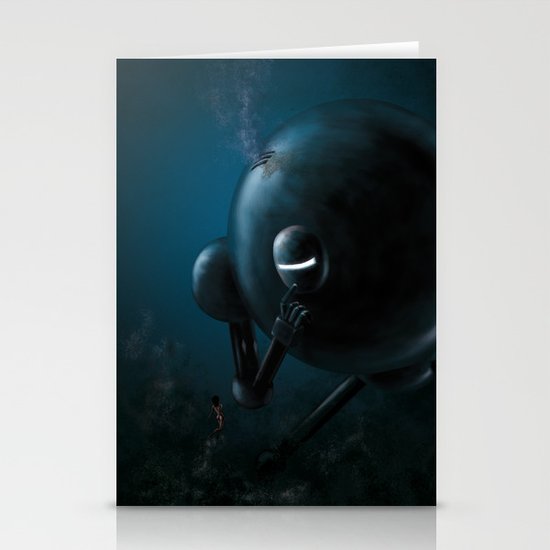 Smooth robot Stationery Cards