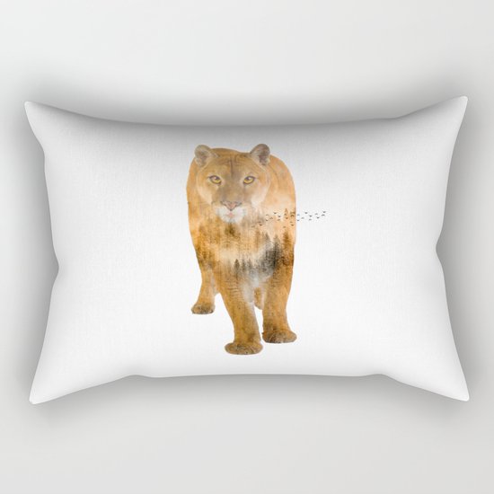 Walking alone Rectangular Pillow