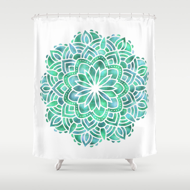 Mandala Southwest Succulent Shower Curtain By Naturemagick Society6