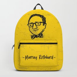 Murray Rothbard Illustration Backpack