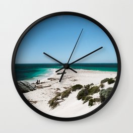 White sand beach in Rottnest Island Wall Clock