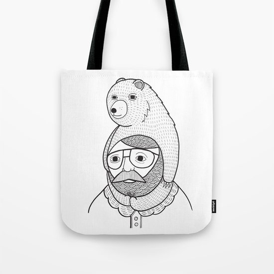 On how baby bears are often used as winter hats Tote Bag