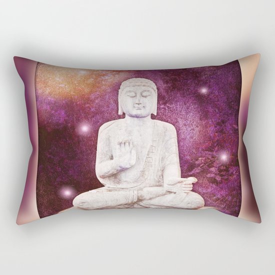 BUDDHA | Red Lights Rectangular Pillow