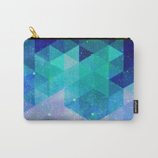 Geometric and electric Carry-All Pouch