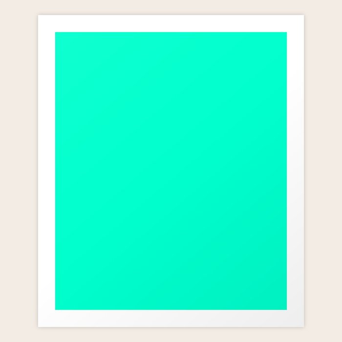 Sea green (Crayola) solid color Art Print by Make it Colorful Society6
