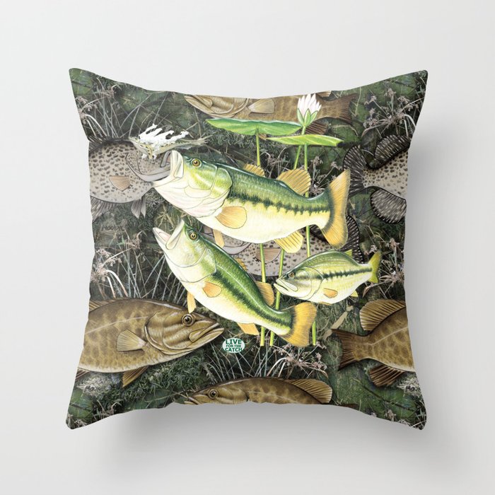 Camo shop throw pillows