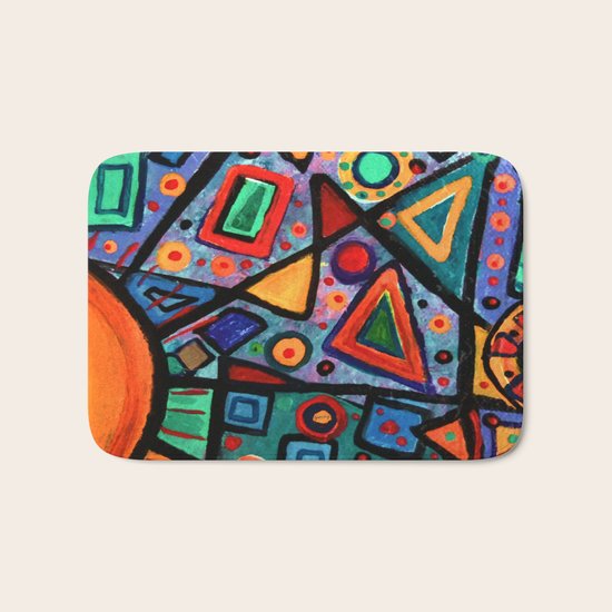 Abstract Sun Bath Mat