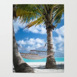 Maldives Beach Paradise Poster