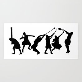 Scottish Highland Games Men Art Print