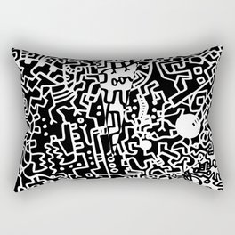 Cell Pattern Rectangular Pillow