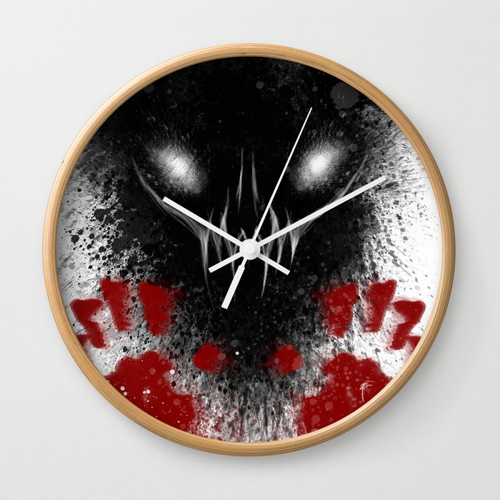 Bloody Hands Wall Clock
