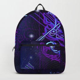 Zodiac neon signs — Sagittarius Backpack