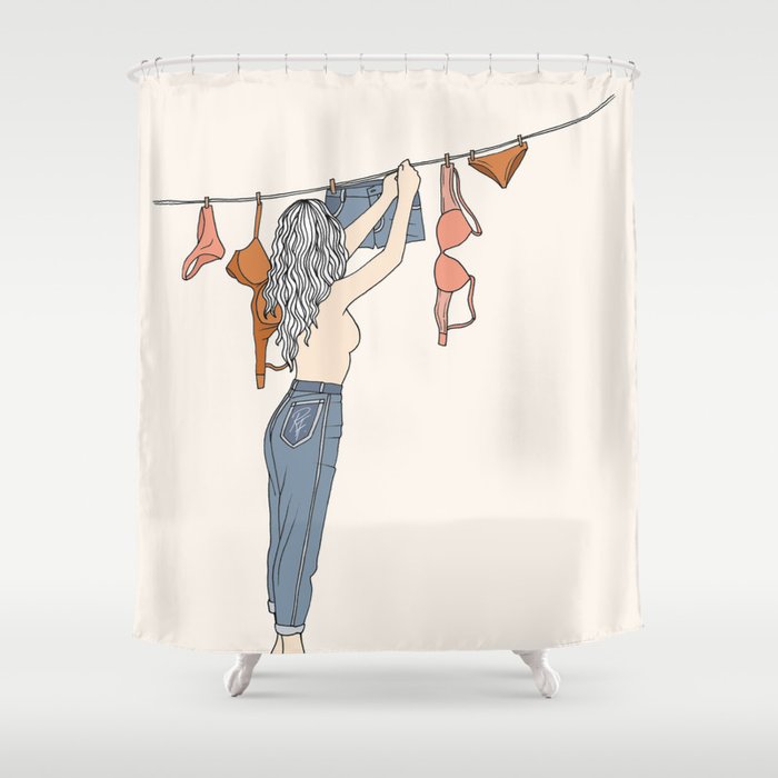 Girl Next Door Shower Curtain