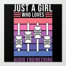 Audio Engineer Sound Technician Gift Canvas Print