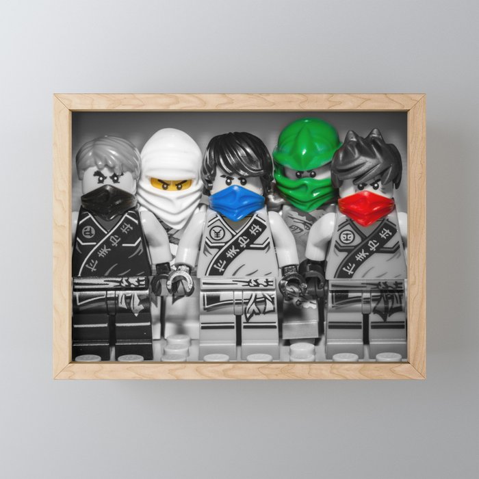 Ninjago Crew Framed Mini Art Print