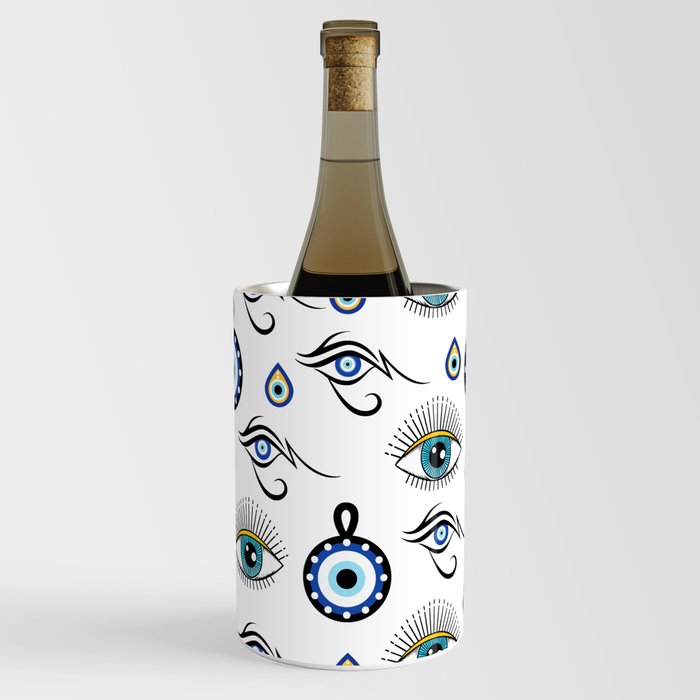 Good luck evil eye pattern Wine Chiller
