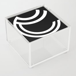 Black and white minimal scandinavian Acrylic Box