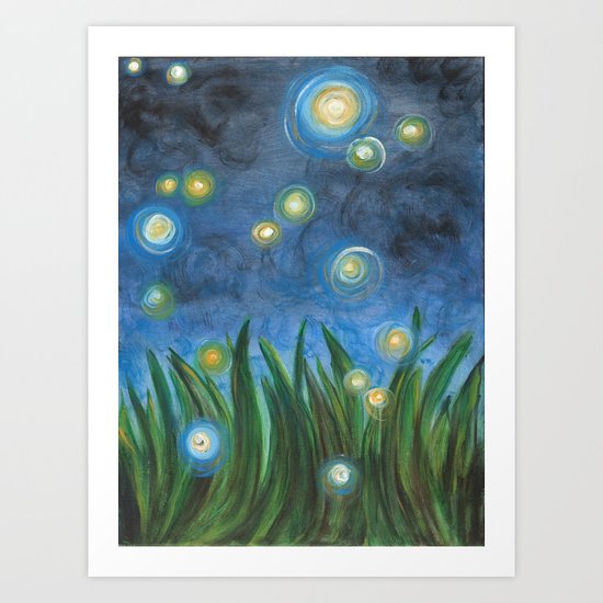 Fireflies Art Print