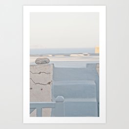 Santorini Zen Dream #9 #minimal #wall #decor #art #society6 Art Print