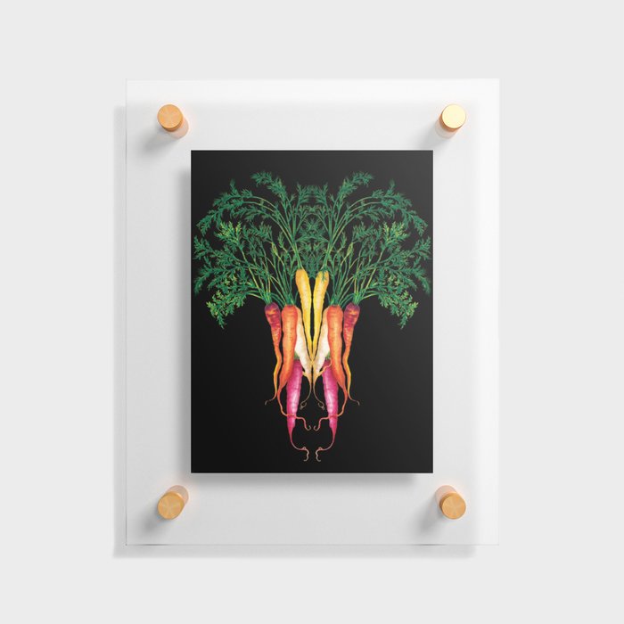 Food illustration - A beautiful bunch of carrots  Floating Acrylic Print