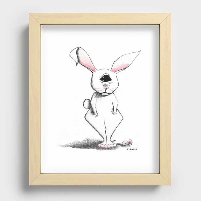 Bunny FuFu Recessed Framed Print