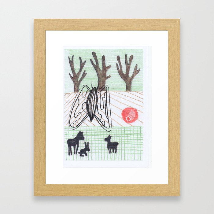A forest Framed Art Print