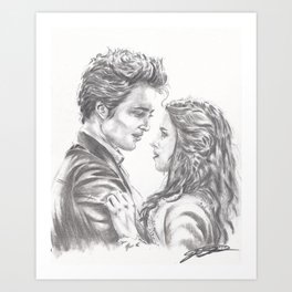 Twilight - Edward & Bella Art Print