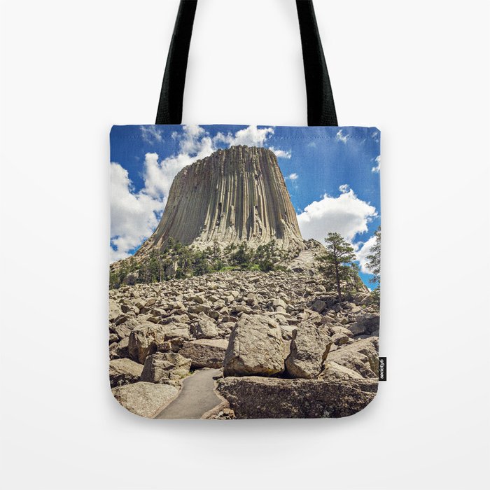 Rocky Path to Devils Tower Tote Bag
