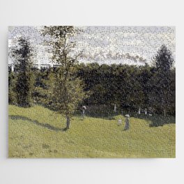 Claude Monet Train in the Countryside Jigsaw Puzzle