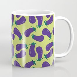 Eggplant Purple Green Coffee Mug