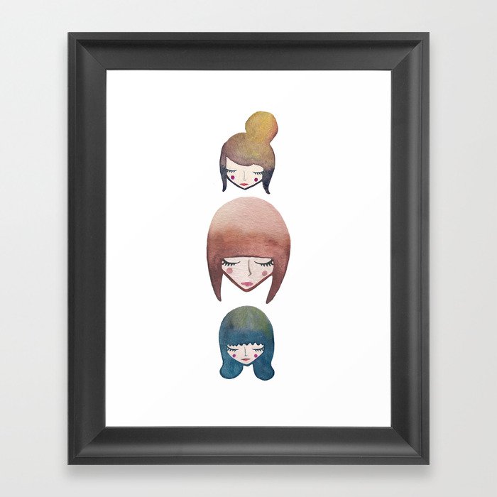 girls Framed Art Print
